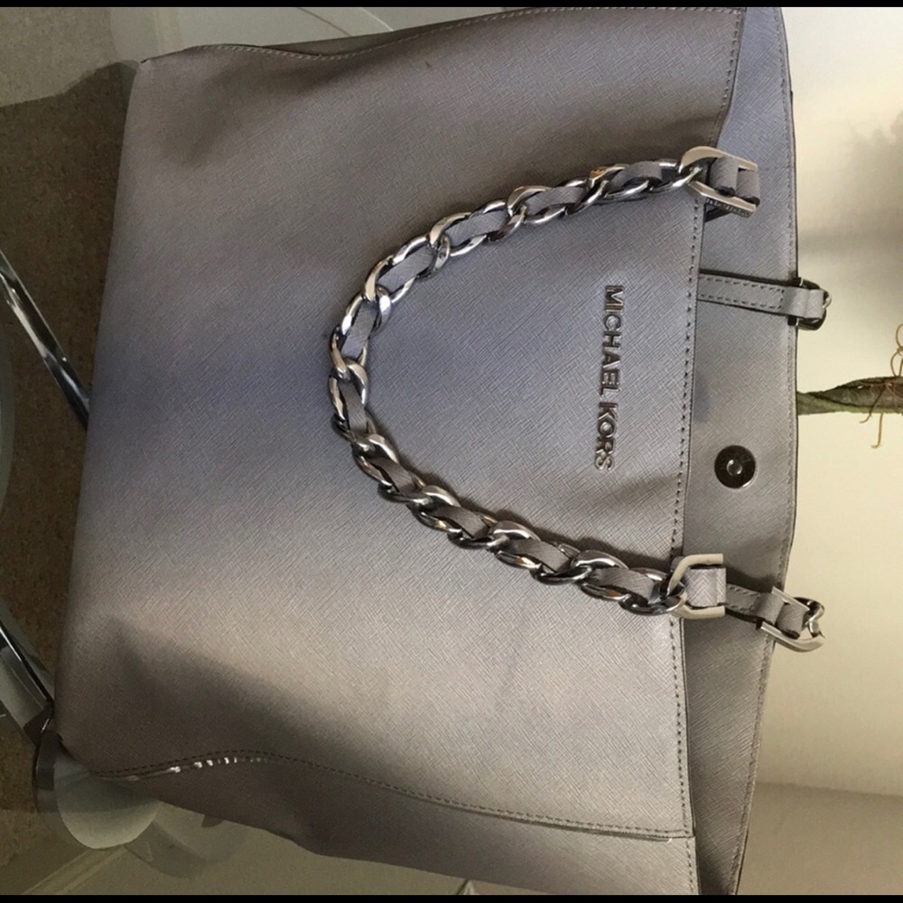 Grey Michael Kors Purse